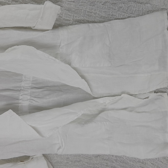 Vanessa Zani Trench Cardigan Small White - Picture 2 of 6